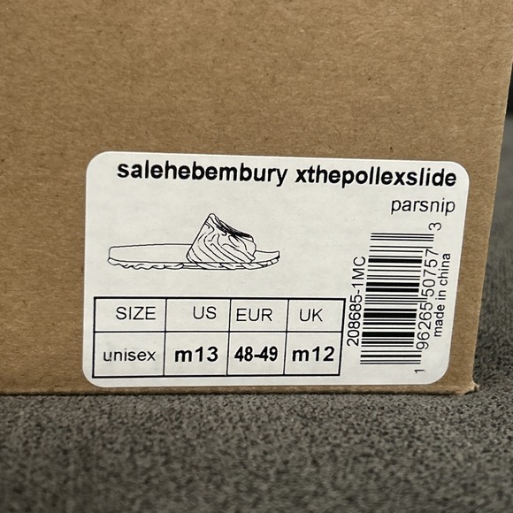 Crocs x Salehe Bembury The Pollex Slide Mens 13 Parsnip White Sandal 208685-1MC - Picture 9 of 9